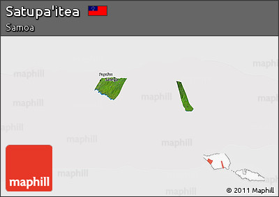 Satellite Panoramic Map of Satupa'itea, cropped outside