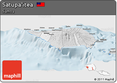 Silver Style Panoramic Map of Satupa'itea