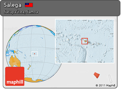 Political Location Map of Salega