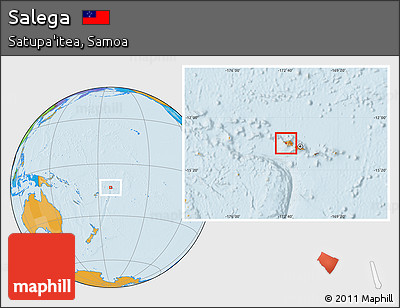 Political Location Map of Salega