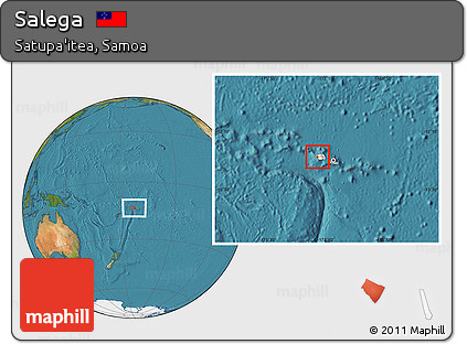 Satellite Location Map of Salega, highlighted country, highlighted parent region, within the entire country