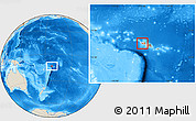 Shaded Relief Location Map of Salega