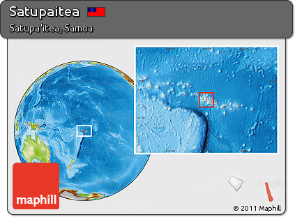 Physical Location Map of Satupaitea, highlighted country, highlighted parent region