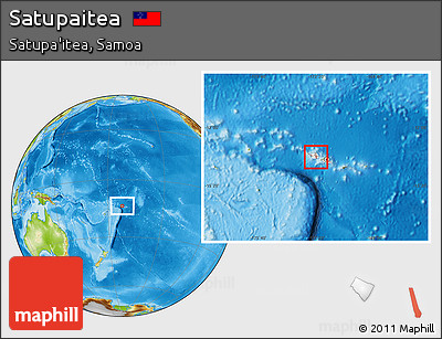 Physical Location Map of Satupaitea, highlighted country, highlighted parent region