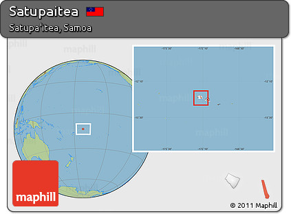 Savanna Style Location Map of Satupaitea, highlighted country, highlighted parent region, within the entire country