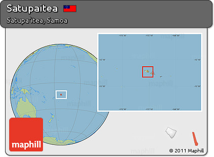 Savanna Style Location Map of Satupaitea, highlighted parent region, within the entire country
