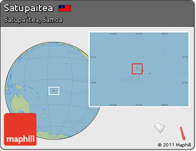 Savanna Style Location Map of Satupaitea, highlighted parent region, within the entire country