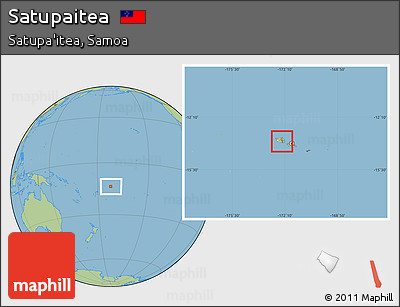 Savanna Style Location Map of Satupaitea, highlighted parent region, within the entire country