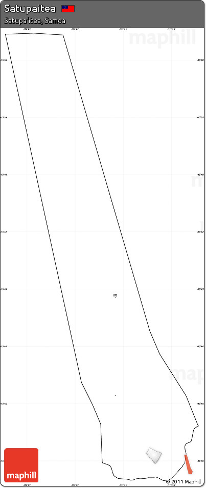 Blank Simple Map of Satupaitea, cropped outside