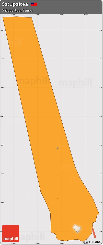 Political Simple Map of Satupaitea, cropped outside