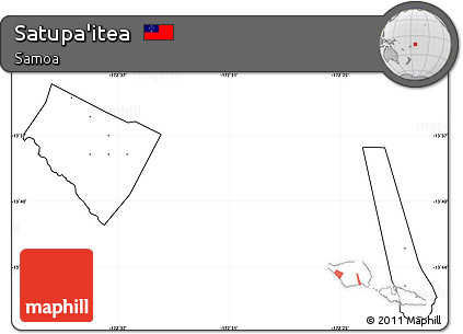 Blank Simple Map of Satupa'itea, cropped outside, no labels