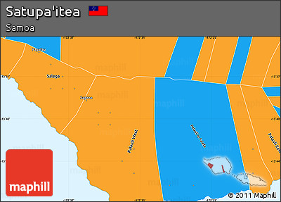 Political Simple Map of Satupa'itea