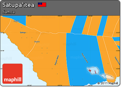 Political Simple Map of Satupa'itea