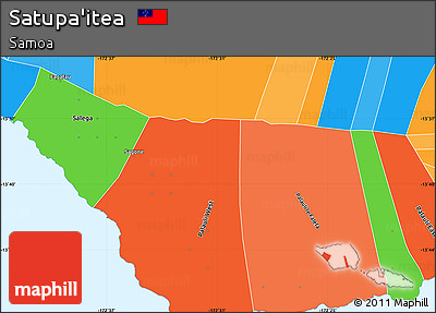 Political Shades Simple Map of Satupa'itea