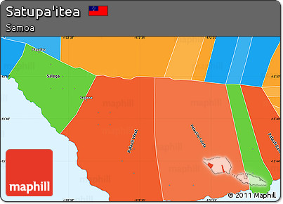 Political Shades Simple Map of Satupa'itea