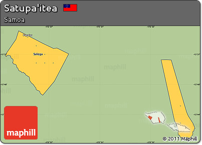 Savanna Style Simple Map of Satupa'itea, cropped outside