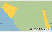 Savanna Style Simple Map of Satupa'itea, single color outside