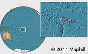 Satellite Location Map of Sagaga le Falefa, highlighted country, highlighted parent region, within the entire country