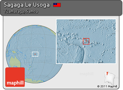 Savanna Style Location Map of Sagaga Le Usoga, highlighted country, highlighted parent region, hill shading