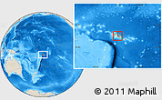 Shaded Relief Location Map of Sagaga Le Usoga, highlighted parent region
