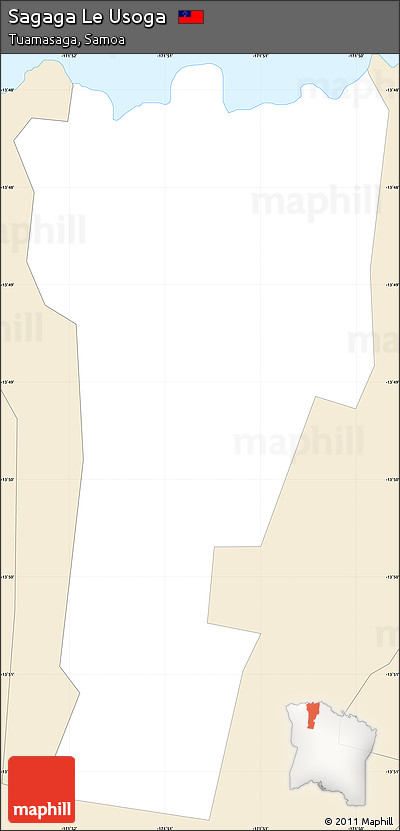 Classic Style Simple Map of Sagaga Le Usoga