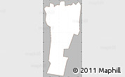 Gray Simple Map of Sagaga Le Usoga, cropped outside