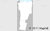 Gray Simple Map of Sagaga Le Usoga, single color outside
