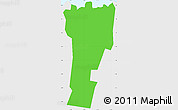 Political Simple Map of Sagaga Le Usoga, single color outside