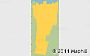 Savanna Style Simple Map of Sagaga Le Usoga, single color outside