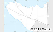 Silver Style Simple Map of Vaisigano