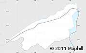 Silver Style Simple Map of Serravalle