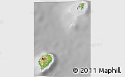 Physical 3D Map of Sao Tome and Principe, desaturated