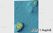 Physical 3D Map of Sao Tome and Principe, single color outside, satellite sea