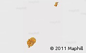 Political 3D Map of Sao Tome and Principe, cropped outside