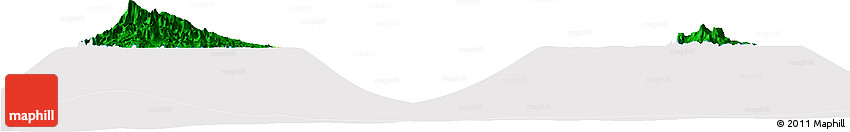 Flag Horizon Map of Sao Tome and Principe, flag aligned to the middle