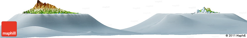 Physical Horizon Map of Sao Tome and Principe, semi-desaturated