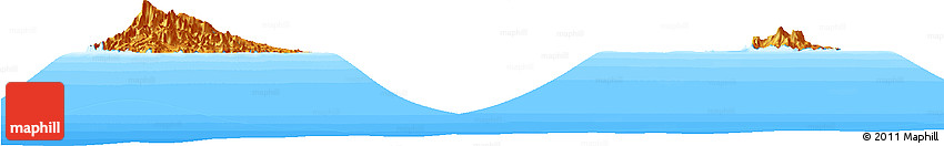 Political Horizon Map of Sao Tome and Principe, single color outside, bathymetry sea