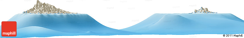 Shaded Relief Horizon Map of Sao Tome and Principe, single color outside Shaded Relief Horizon Map of Sao Tome and Principe, single color outside