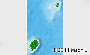 Flag Map of Sao Tome and Principe, political outside, flag centered