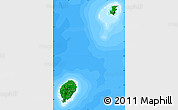 Flag Map of Sao Tome and Principe, single color outside, bathymetry sea, flag centered