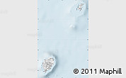 Silver Style Map of Sao Tome and Principe, single color outside