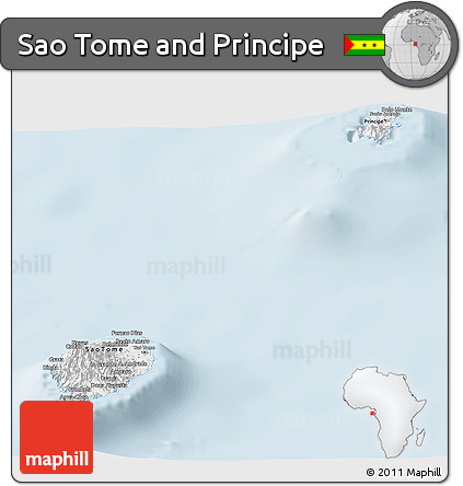 Classic Style Panoramic Map of Sao Tome and Principe