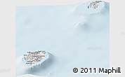 Classic Style Panoramic Map of Sao Tome and Principe, single color outside