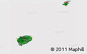 Flag Panoramic Map of Sao Tome and Principe, flag rotated