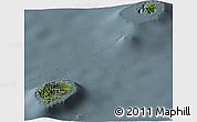 Satellite Panoramic Map of Sao Tome and Principe, semi-desaturated