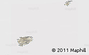 Shaded Relief Panoramic Map of Sao Tome and Principe, cropped outside