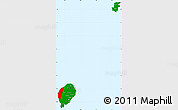 Flag Simple Map of Sao Tome and Principe, single color outside