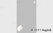 Gray Simple Map of Sao Tome and Principe, cropped outside