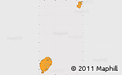 Political Simple Map of Sao Tome and Principe, cropped outside