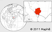 Blank Location Map of Asir